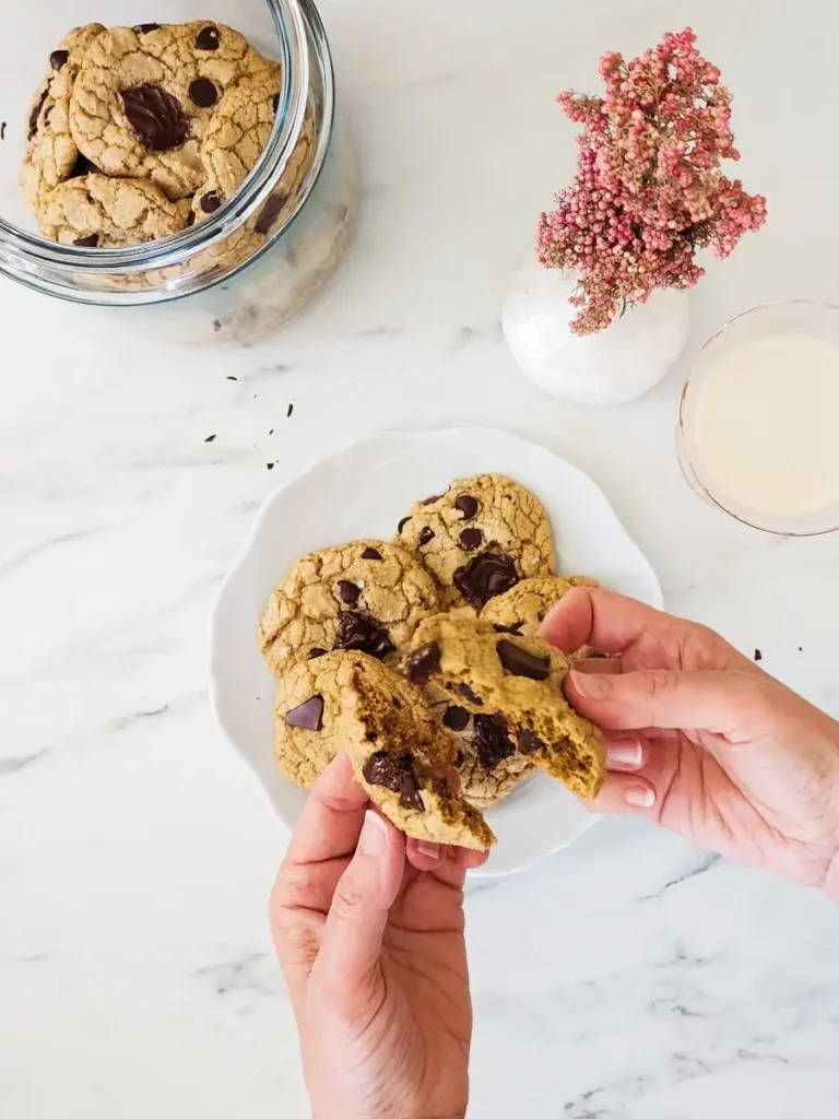 The ooey, gooey center of the cookie!