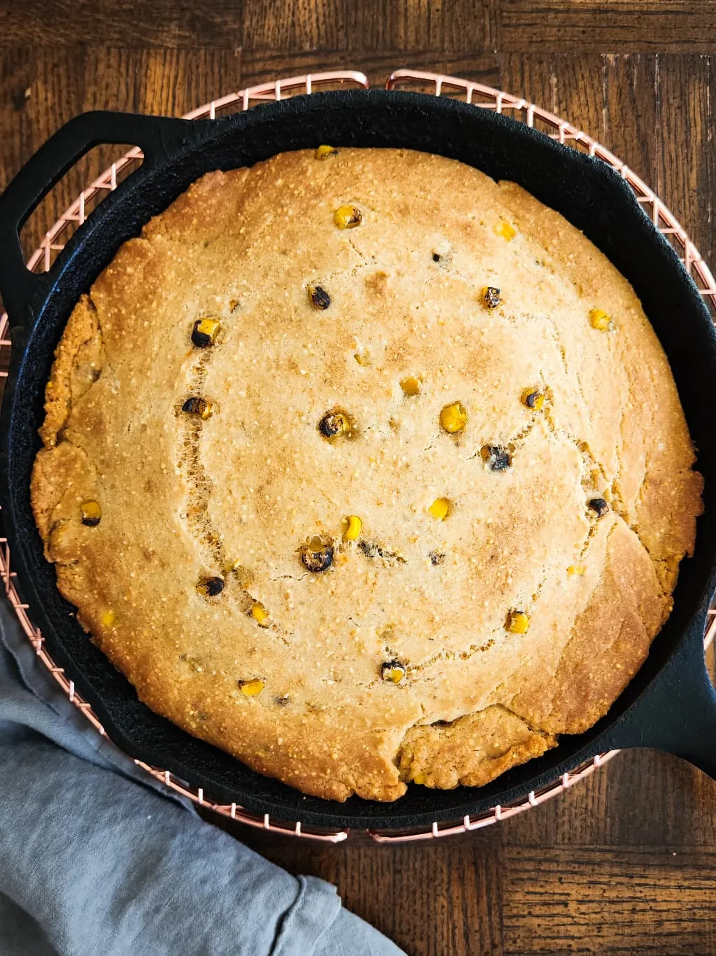 Gluten free cornbread freshly baked