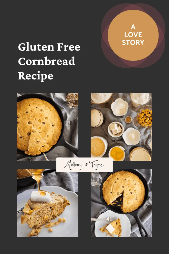 Gluten free cornbread recipe Pinterest pin