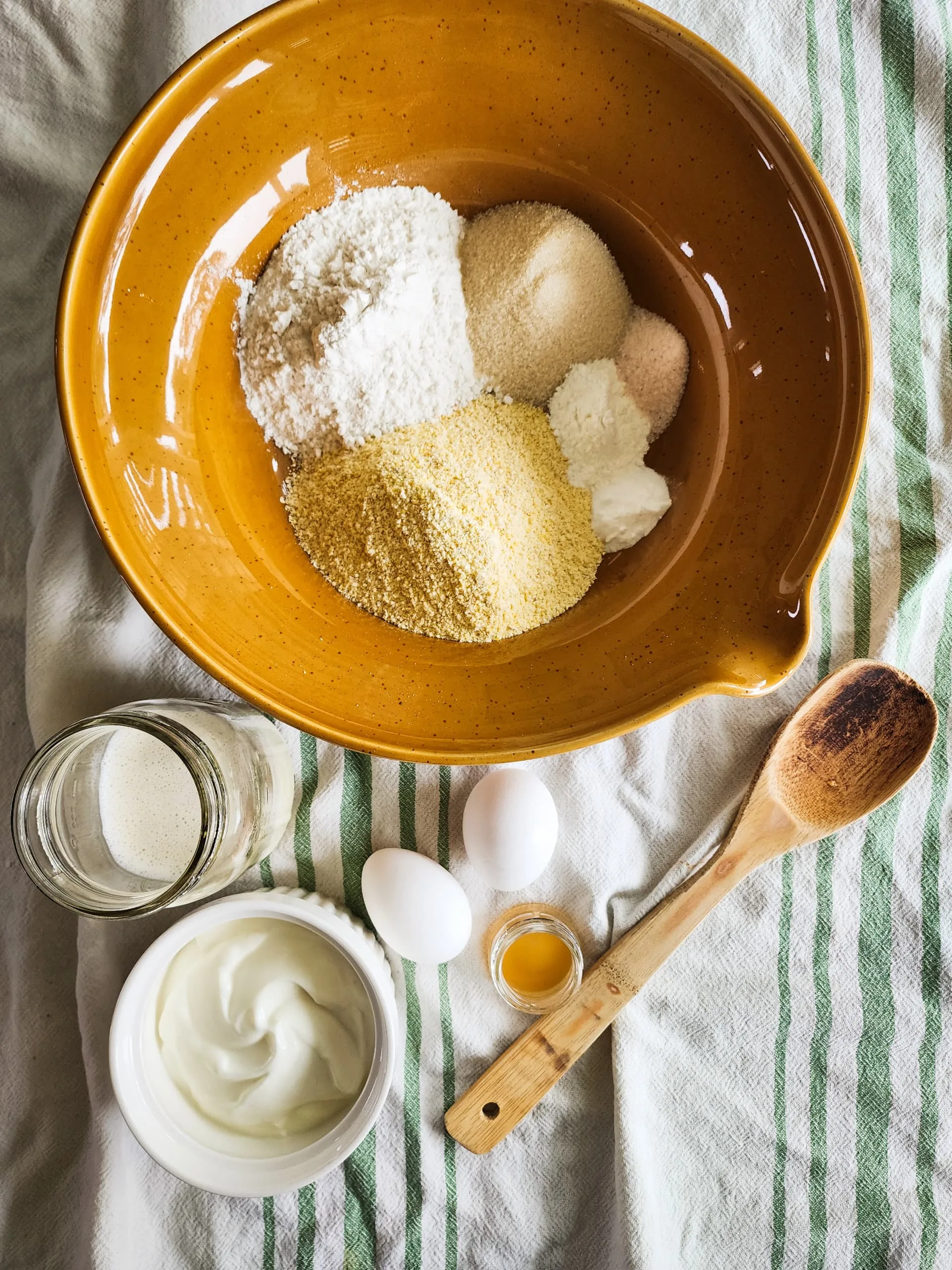 chili cornbread pie - ingredients for the gluten free cornbread