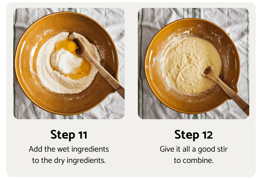 Chili cornbread pie process steps 11 and 12