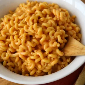 A bowl of gluten free mac and cheese