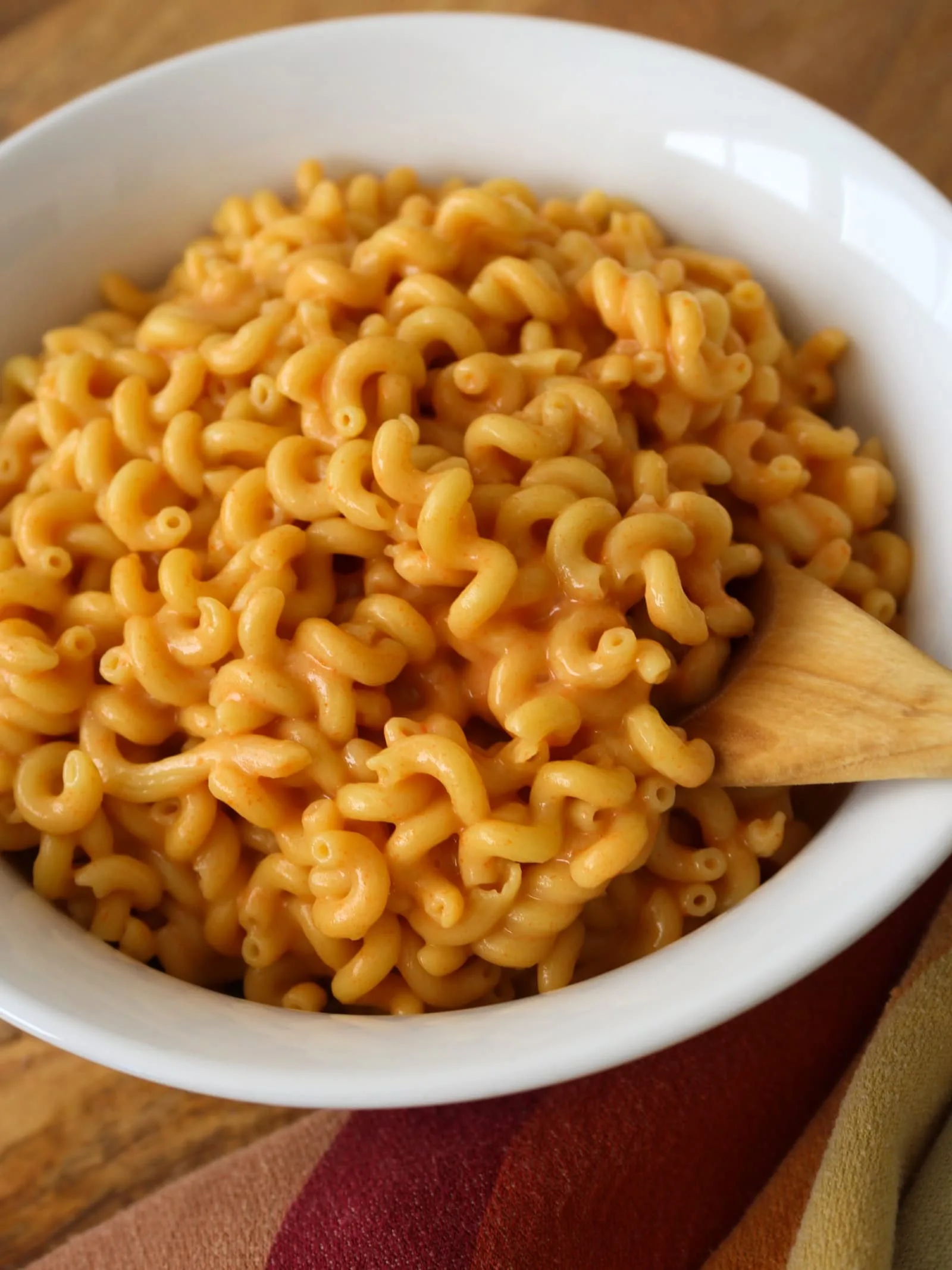 A bowl of gluten free mac and cheese