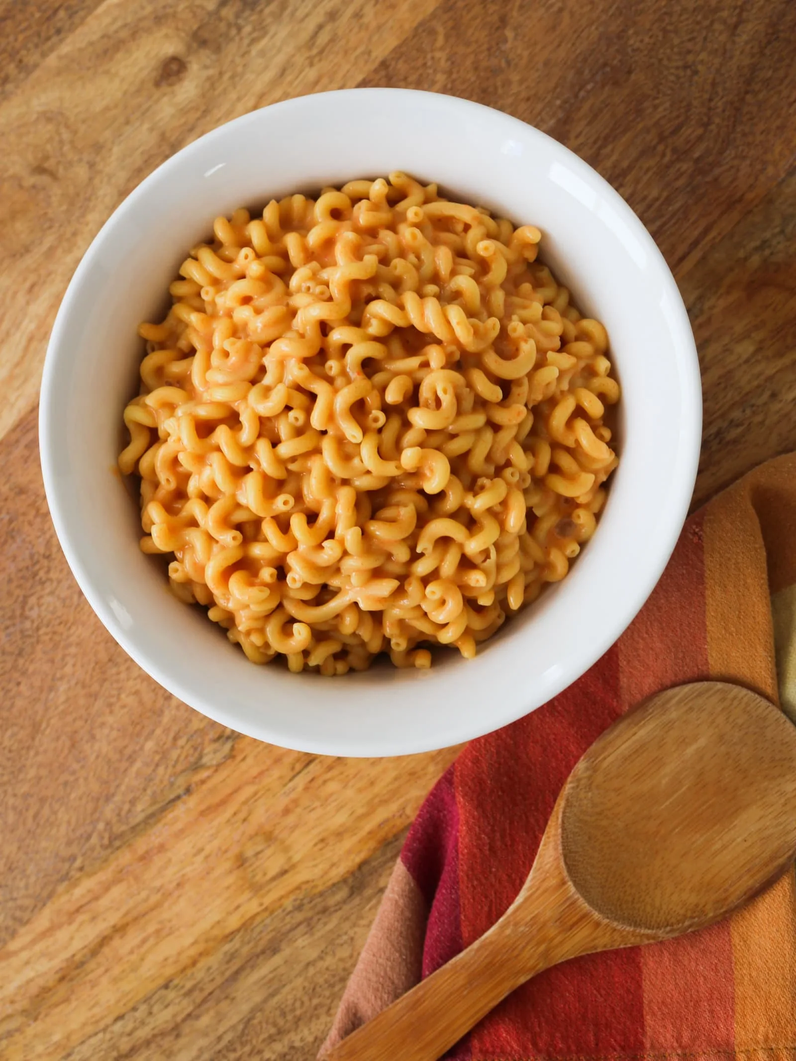 A bowl of gluten free dairy free mac and cheese