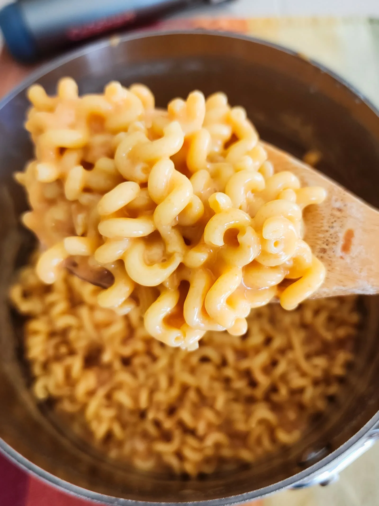 A spoonful of gluten and dairy free mac and cheese